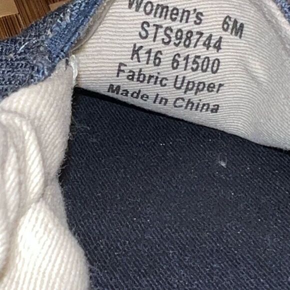 Sperry Laurel Reef Espadrille Flats 6 Blue Fabric Slip On Round Toe shoes - Picture 12 of 12